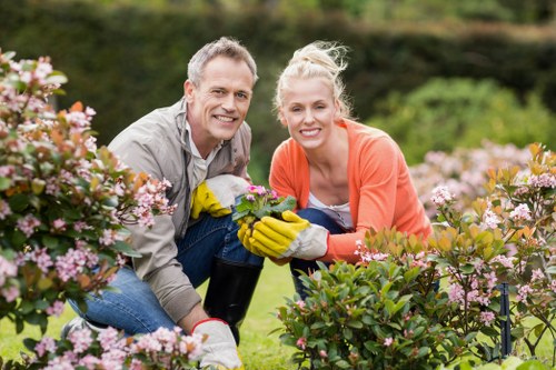 Local hedge cutting for a property with limited access